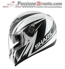 Full Face Motorcycle Helmet Shark S700 Line Up White Black Size XS