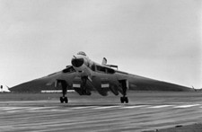 Vulcan Bomber Airplane Aviation Wall Art Canvas 22” X 14” solid pine frame