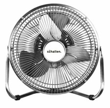 Schallen Chrome  9" High Velocity Air Circulator Adjustable Floor & Desk Fan