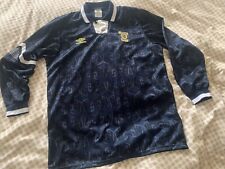Rare Vintage Umbro Scotland SFA Matchworn/prepared LS Football Shirt 1992 L  #17