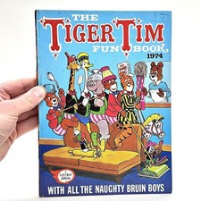 FLEETWAY TIGER TIM FUN BOOK 1974 ANNUAL HARDBACK COMIC VINTAGE CHILDREN'S UK