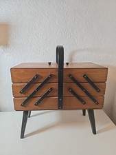 Wooden Cantilever Sewing Box