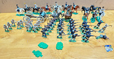 Britains herald swopped American civil war gun team & toy soldiers 1/32 job lot