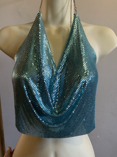 Chain mail halter - mail, top