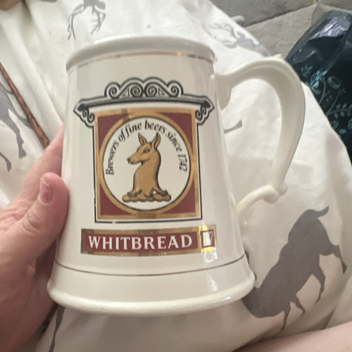 Whitbread ceramic beer tankard - ceramic,