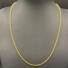 Unisex 22ct Yellow Gold Rope