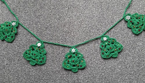 Hand crocheted christmas tree - crocheted,