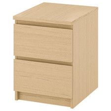 Ikea MALM Chest of 2 Drawers
