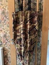 Dirt Boot Camo Chest Waders Waterproof Fly Coarse Fishing Muck Wader size 39