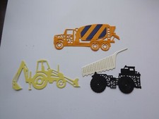 6 Die cuts   Construction  Plant  in Assorted Colours      No 505