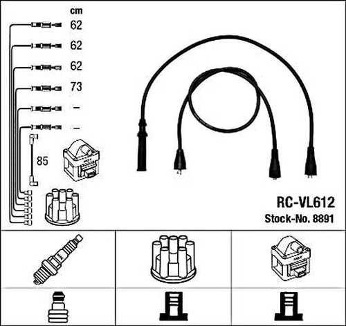 Black ignition cable - ignition,