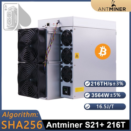 Stock antminer s21 216t - s21+,