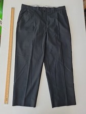 Mens Trousers Karl Kertess Size 40 Regular Pockets Black 29420