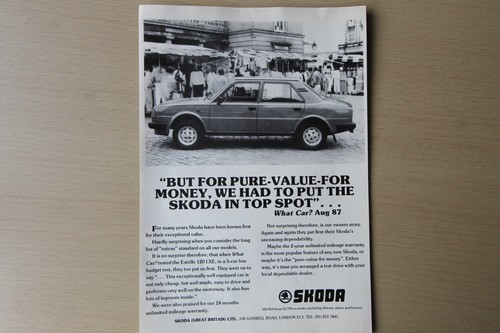 Original 1987 mag - , advert