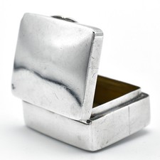 Vintage Solid Silver Pill Box