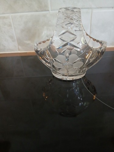 Vintage lead crystal floral - lead,
