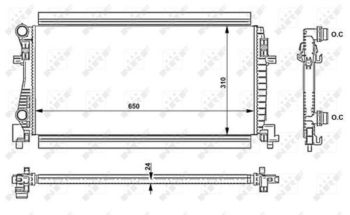 Nrf radiator for golf - radiator, tdi