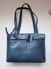 New Navy Leather Jobis Handbag