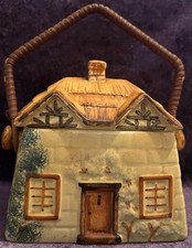 Keele Street Pottery Cottage Ware - Biscuit Barrel Jar - Ceramic Handpainted KSP