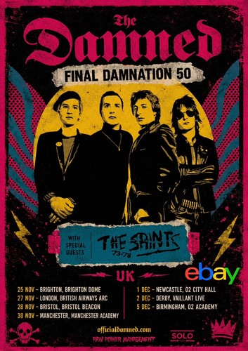 The damned tour - tour, print