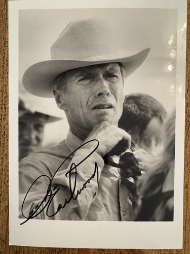 Clint eastwood genuine signed - eastwood,