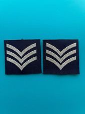 RAF Royal Air Force Sergeant (Sgt) Rank Slides (Pair)