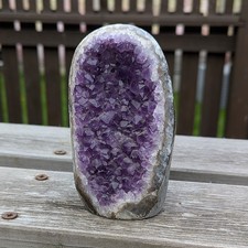 Freeform Amethyst Quartz Geode. 850 grams. Purple Cluster geode gemstone tower