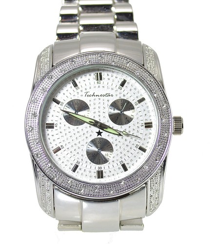 Men steel tone clubbing watch - men,