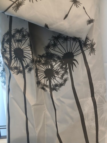 Bathroom fabric shower curtain - shower,