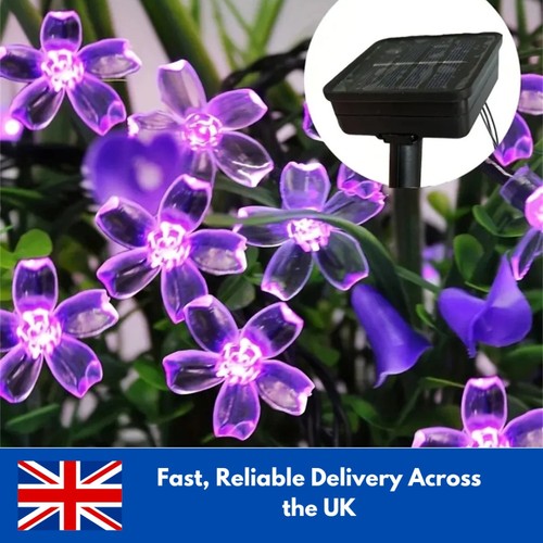 Solar garden flower string - garden,