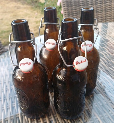 Vintage grolsch amber - brown, x