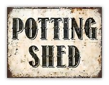 " Potting Shed " Metal Gardening Sign Garden Patio Plants
