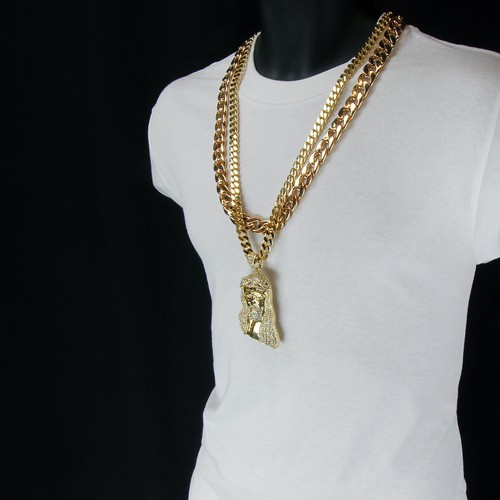 Gold plated jesus - gold,