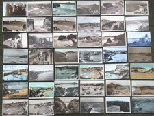 42 OLD POSTCARDS NEWQUAY CORNWALL INCL RP LOT