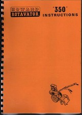 Howard "350" Garden Rotavator Instruction Manual