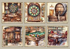 Vintage Pub  Card Toppers