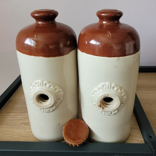 Pair ceramic stoneware hot - ceramic,