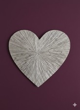 Sparkling Silver Heart Shaped