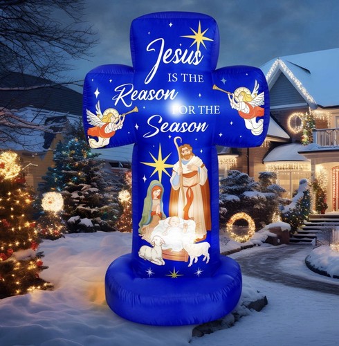 6ft christmas inflatable - 6ft,
