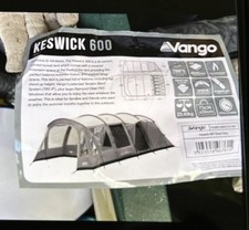 Vango Keswick 600 6 person tent,  porch ground sheet and carpet