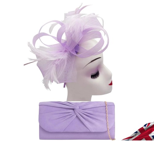 Lilac purple fascinator - lilac, &