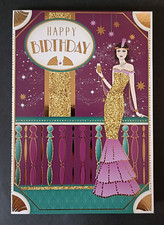 Art Deco Design Birthday Card