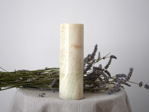 Beige cylindrical natural - beige,
