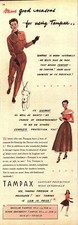 1949 Advert for 'TAMPAX' Ladies' Sanitary Products #3 Original Ephemera Print Ad