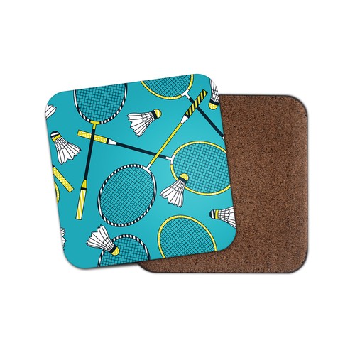Cool badminton coaster - cool,
