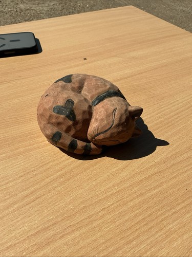 Small pottery cat - small,