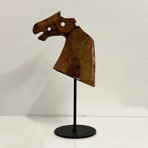 Antique victorian iron horse - victorian,
