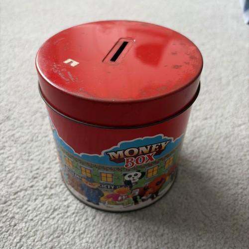 Money box red vintage piggy - box,