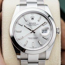 Rolex Datejust 41mm 2022 Box & Papers Silver Dial Oyster Steel Ref. 126300