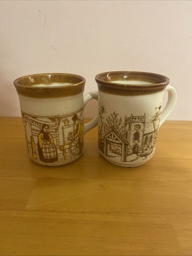 Biltons vintage stoneware mugs - stoneware,